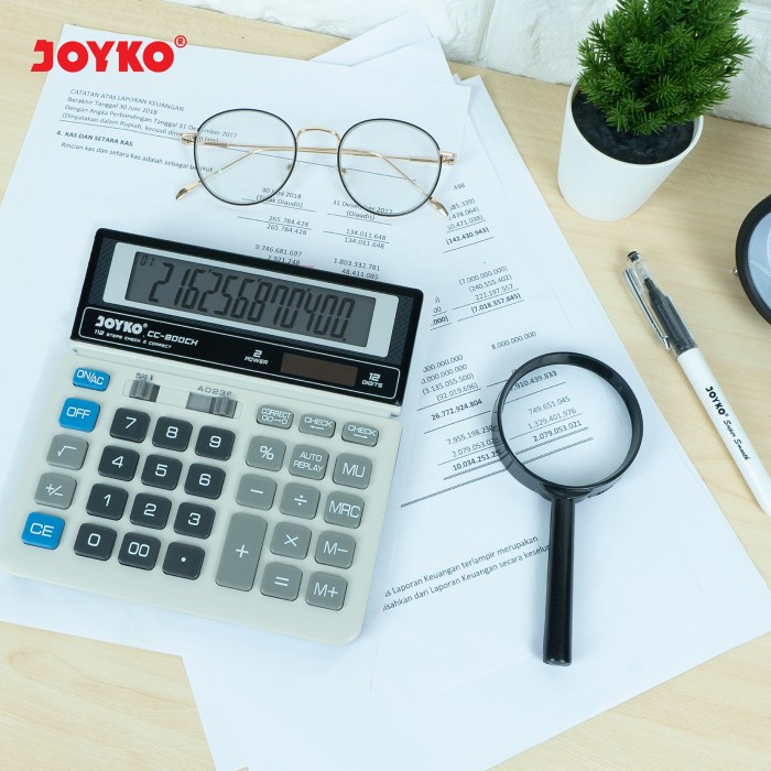 

CALCULATOR / KALKULATOR JOYKO CC-800CH / 12 DIGITS / CHECK CORRECT [TERBARU[TERLARIS[ORIGINAL[ASLI]