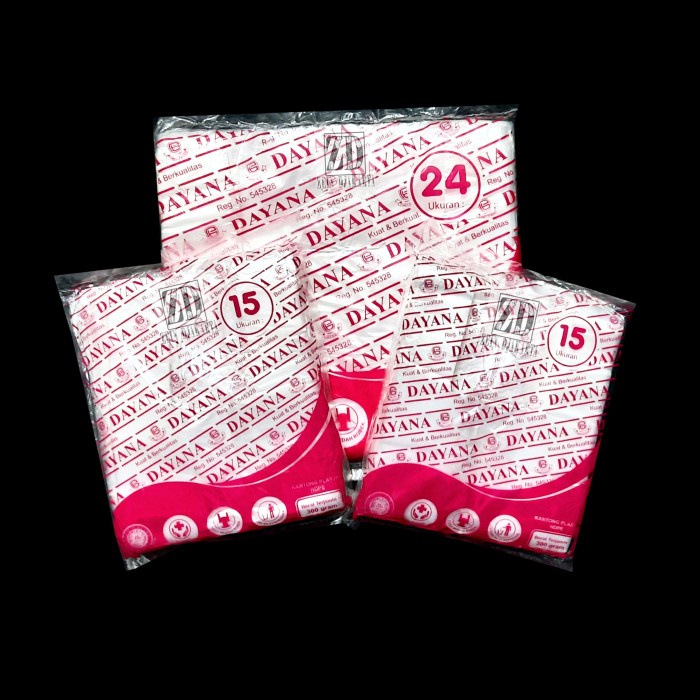 GRATIS ONGKIR Plastik Dayana Pink Kantong Plastik Kantong Kresek Dayana Pink