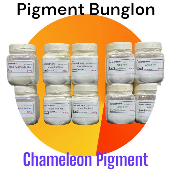 TERLARIS pigment bunglon chameleon pigment untuk efek campuran cat otomotif