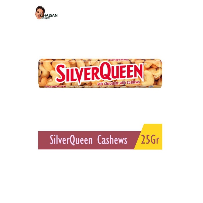 

NeW Silverqueen 22g 1 Box isi 10 pcs almond chocolate cokelat mete Food Snacks