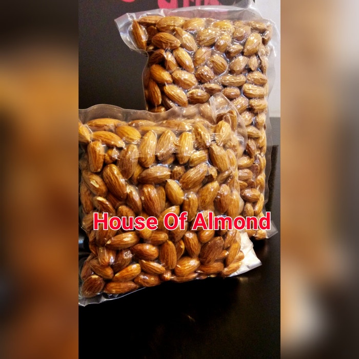 

NeW Roasted Almond Premium (Panggang) kacang almond blue diamond 500gram