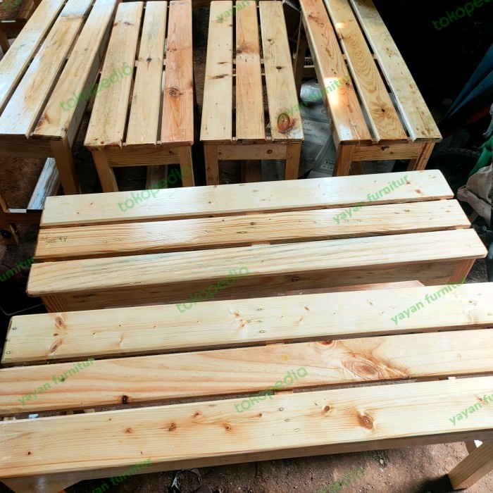 PREMIUM kursi panjang/ bangku panjang kayu jati belanda