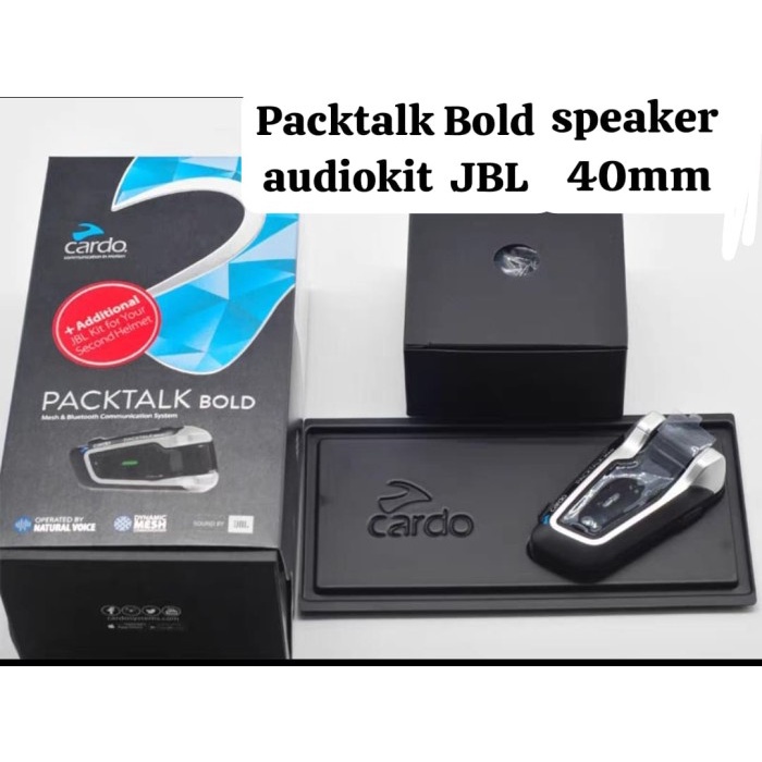 intercom helm Motor Cardo Packtalk Bold fullset audio kit Jb L speaker 40mm Packing loose