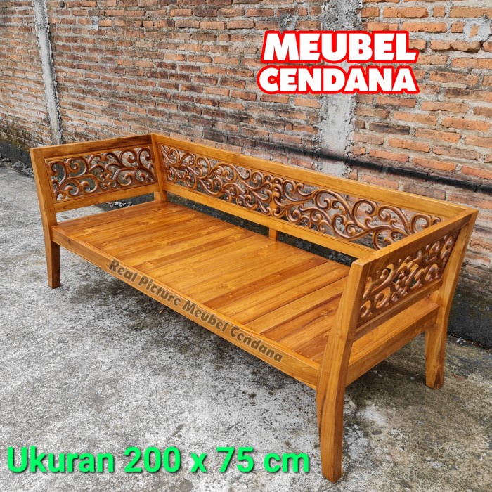 PREMIUM bale bale ukir kayu jati / kursi santai jati / bale bale kursi jati