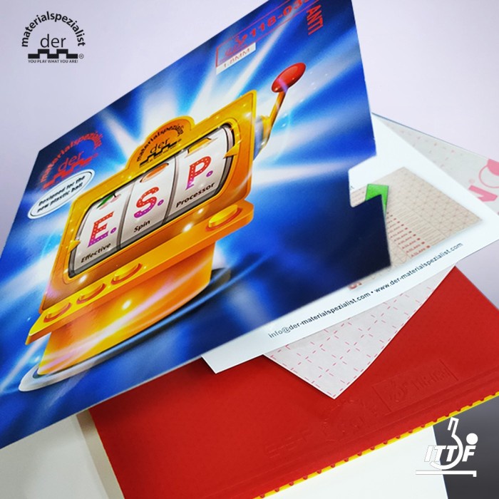 Karet Bat Tenis Meja Pingpong Der Materialspezialist E.S.P ESP Anti Spin Original
