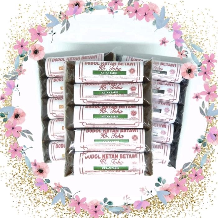 

Wdo - Dodol Betawi Asli Ketan Paris - Hb Toha Oleh Oleh Khas Jakarta (1 Pak Gulungan Isi 5Pcs 750Gr)