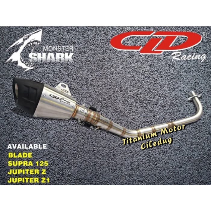 Knalpot Cld Shark Jupiter Z / Vega Zr / Blade / Supra 125 Cld Racing