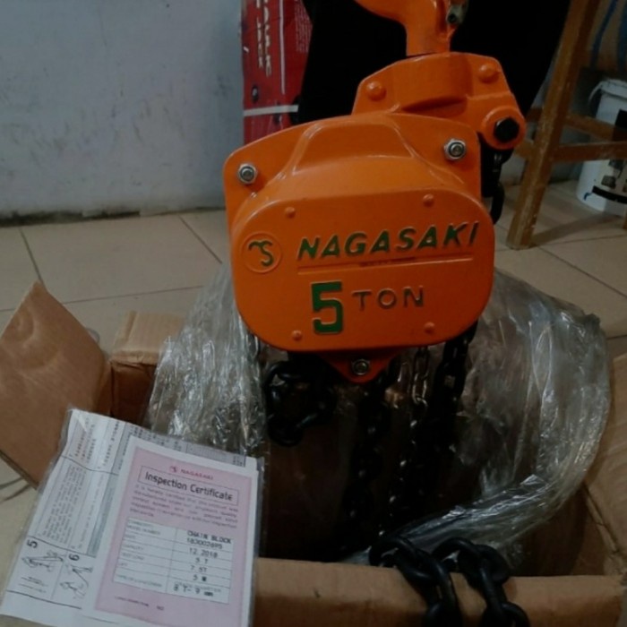 NAGASAKI CHAIN BLOCK TAKEL 5TON 5 METER
