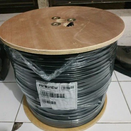 TERLARIS KABEL COAXIAL CCTV ANTENA RG6 305 METER 1 ROLL PROVIEW/AMPHENOL/MMP
