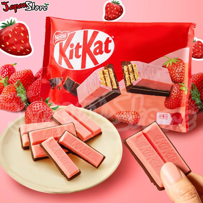 

terbaru !!! kitkat double strawberry & chocolate flavor ready