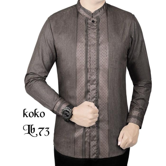 Kemeja Baju Koko Pria Dewasa Bahan Premium Kattun Pola Slimfit Ukuran M L Xl Xxl Harga Promo