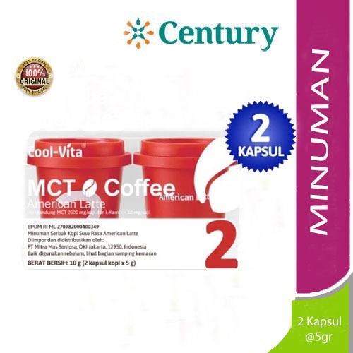 

Coolvita MCT Coffee Capsule American Latte / Minuman / Kopi Kesehatan