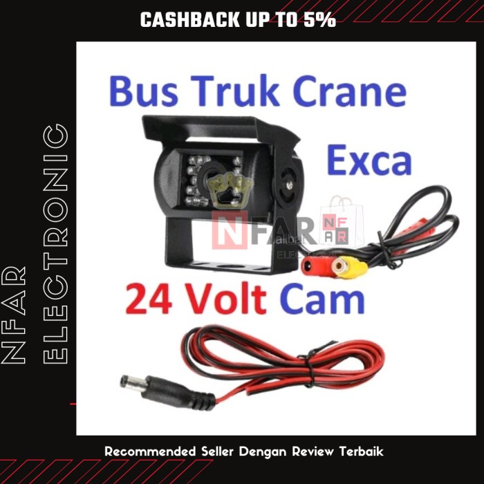 BISA TERMIN Kamera Parkir Mundur Truk Bus 24 Volt Rear Camera 24 Volt Truck Bus