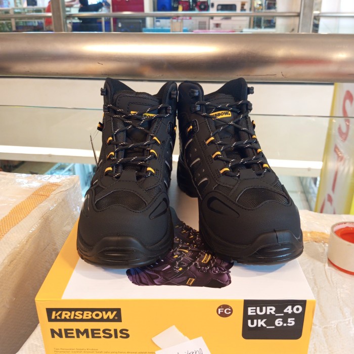 Spesial Sepatu Safety Krisbow Nemesis / Safety Shoes Krisbow Nemesis Original