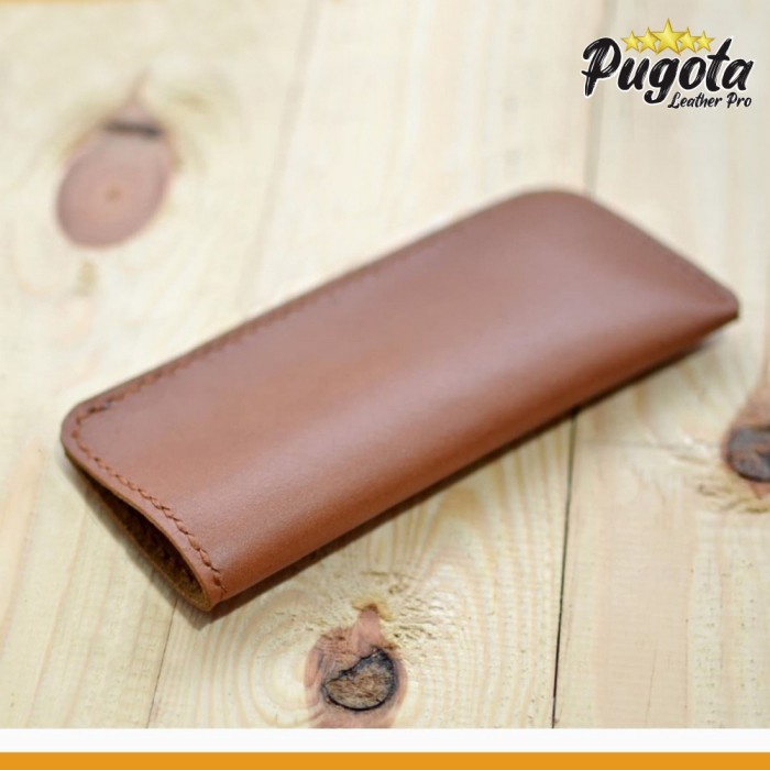 Sarung Tempat Kcamata Kulit Leather Pouch Eyeglasses Sarung Kacamata Tempat Kacamata #Gratisongkir