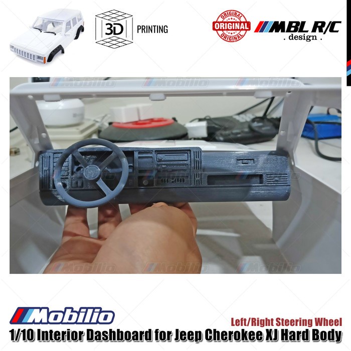 PROMO 1/10 INTERIOR DASHBOARD 3D PRINTING FOR RC JEEP CHEROKEE XJ HARD BODY LEFT/RIGHT STEERING