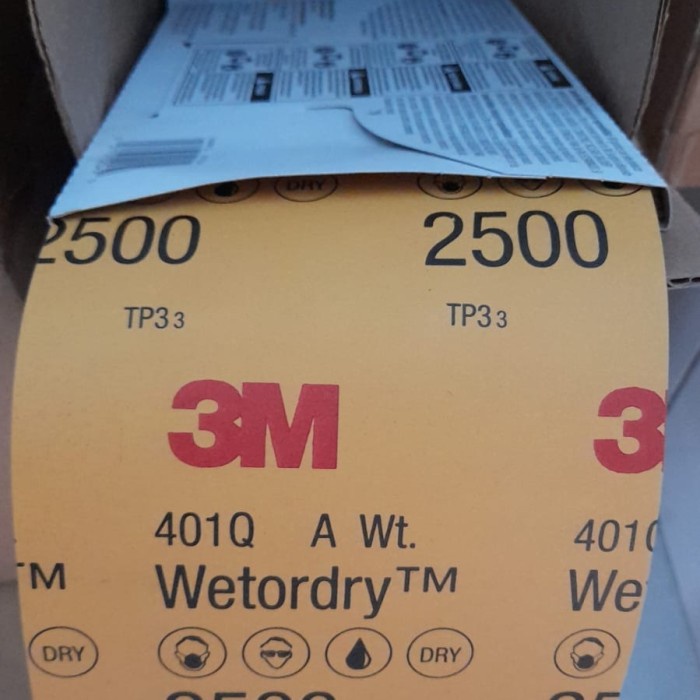 Amplas Wetordry 3M,#2500,#2000,#1500,#1200