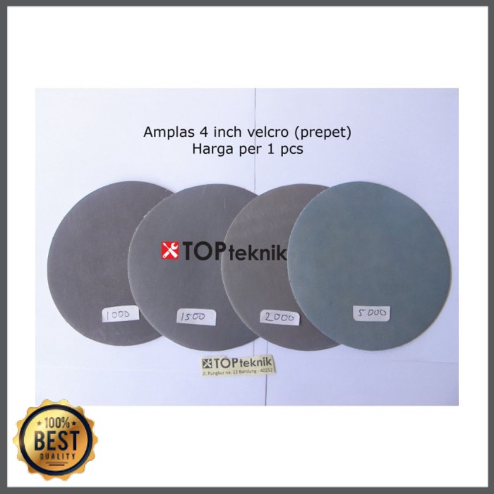 Amplas velcro bulat 4 inch Sanding paper grit 1000 1500 2000 5000