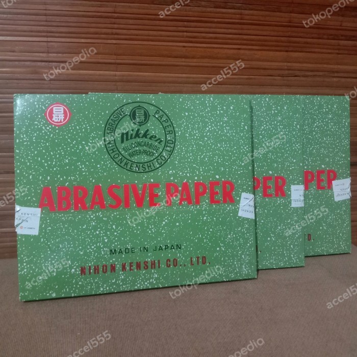 TERLARIS Kertas Sanding Amplas Nikken Abrasive Paper Asli Niken Halus Kasar