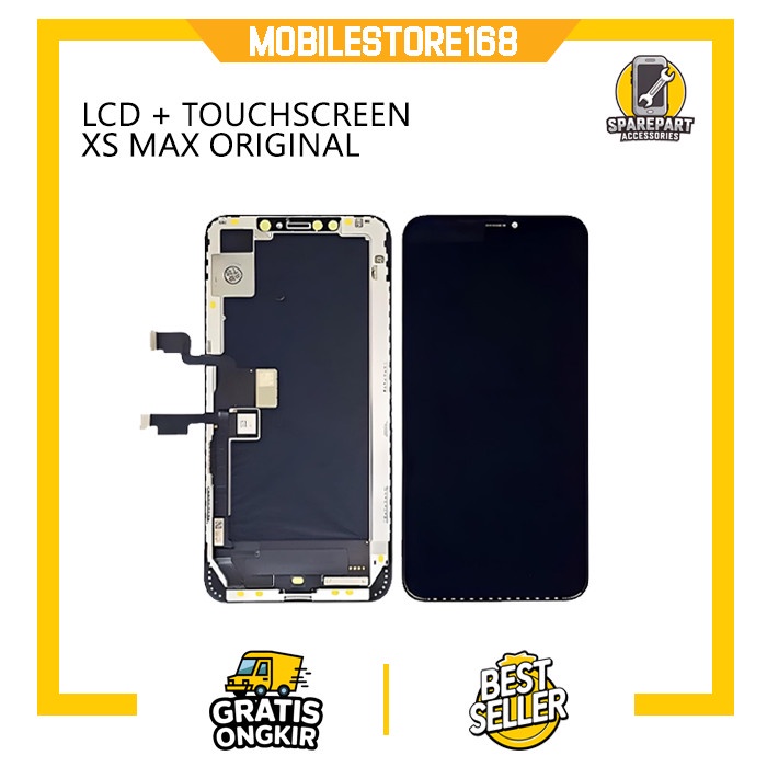 LCD IPHONE XS MAX ORIGINAL 100% COPOTAN ADA LOGO APPLE