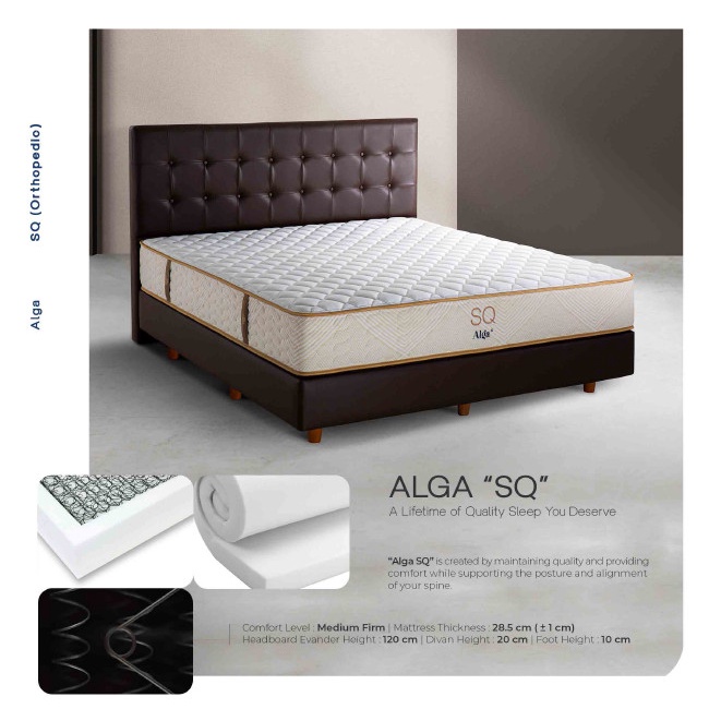 Springbed Alga Super Quality 120X200 Matrass Only