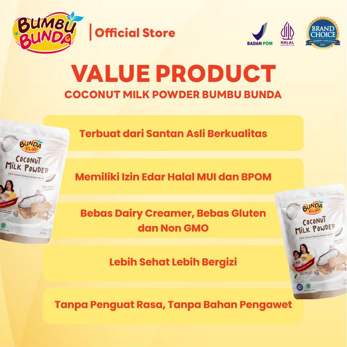 

BUMBU BUNDA BY ELIA COCONUT MILK POWDER SANTAN BUBUK KELAPA TERMURAH