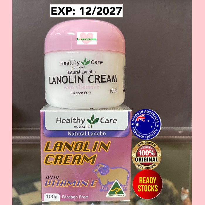 Healthy Care Natural Lanolin Cream Australia With Vitamin E Lanolin Sheep Placenta Lanolin Grape