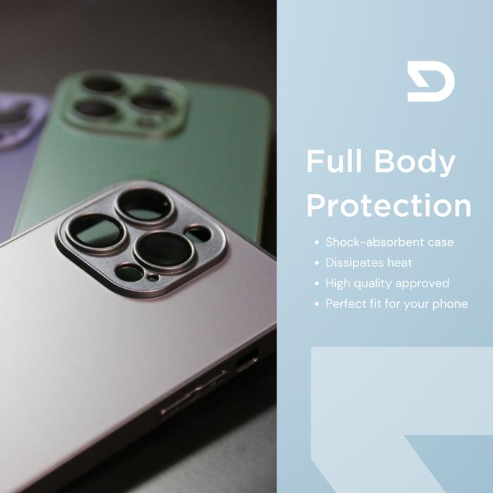 Case Iphone 11 12 13 14 Pro Max Matte Lens Protector Casing Prosteel New