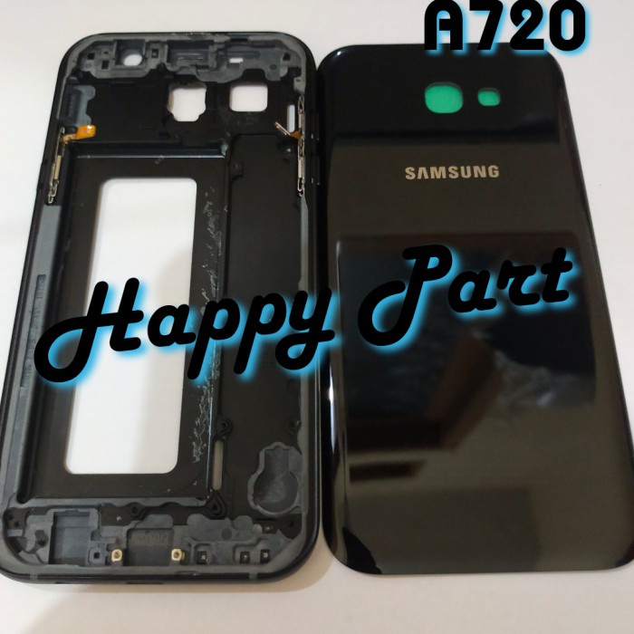 Backdoor Back Casing Housing + Frame LCD Samsung A720 A7 2017 Fullset