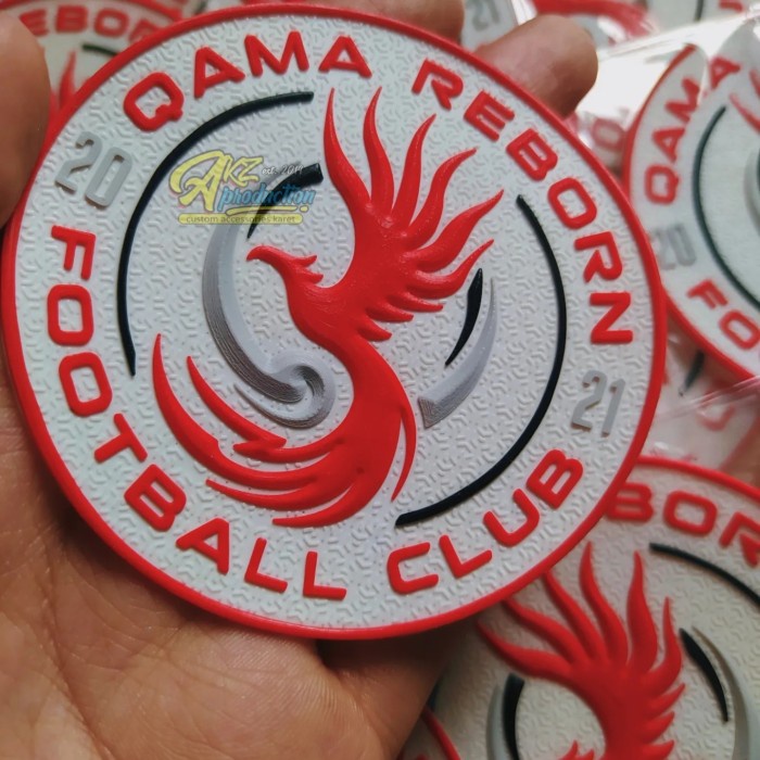 CUSTOM PATCH 3D RUBBER PREMIUM LOGO JERSEY SEPAK BOLA RUBBER