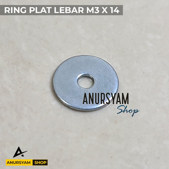 PREMIUM Ring Plat Lebar M3 x 14 x 1 / Ring Plat M3 Lebar