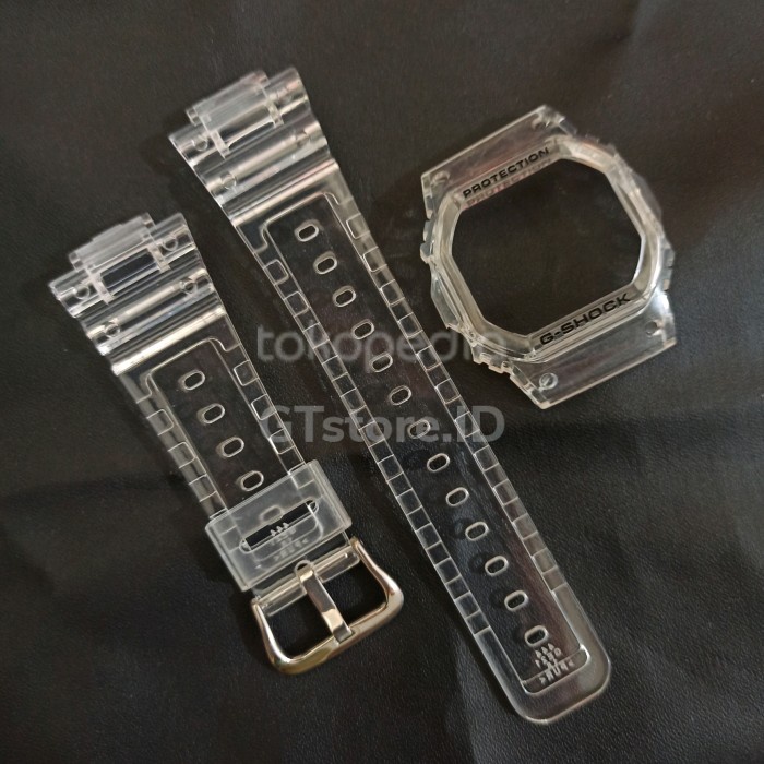 PREMIUM bnb bezel & band/strap g-shock gshock dw-5600 dw5600 jelly clear