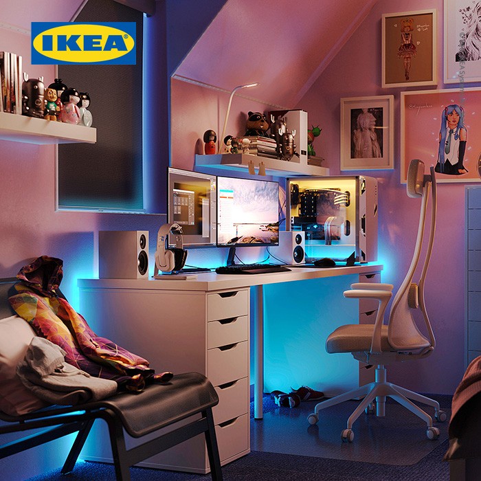 IKEA ALEX UNIT LACI PUTIH MINIMALIS 36X70 CM