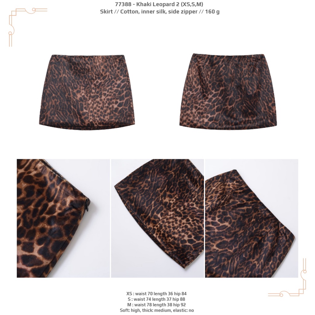 Rok Leopard Import / Skirt  M7388