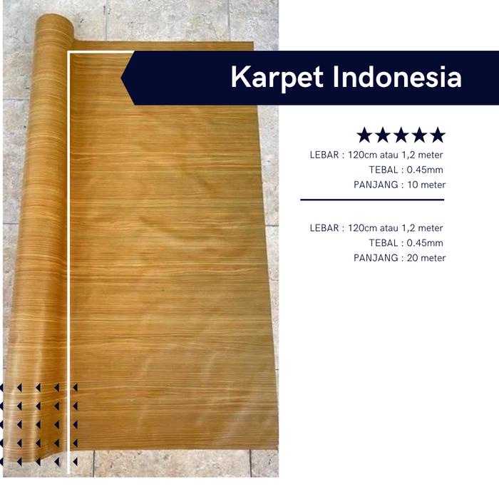 KARPET LANTAI PLASTIK 1 ROLL MIRIP KERAMIK MOTIF KAYU TEBAL UNTUK ALAS MEJA DAN LANTAI KUALITAS