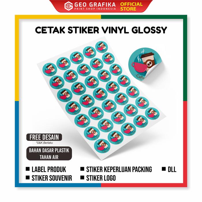 

Geo Grafika - Stiker Vinyl Transparan & Non Transparan Anti Air Anti Panas Full Color A3+