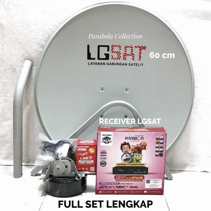 Parabola Mini Lgsat 60 Cm Full Set - Receiver Parabola Lgsat 60 Cm Harga Promo