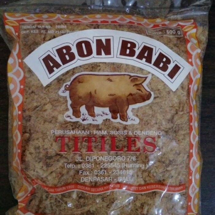 

BARANG TERLARIS Abon Babi Titiles 500gr