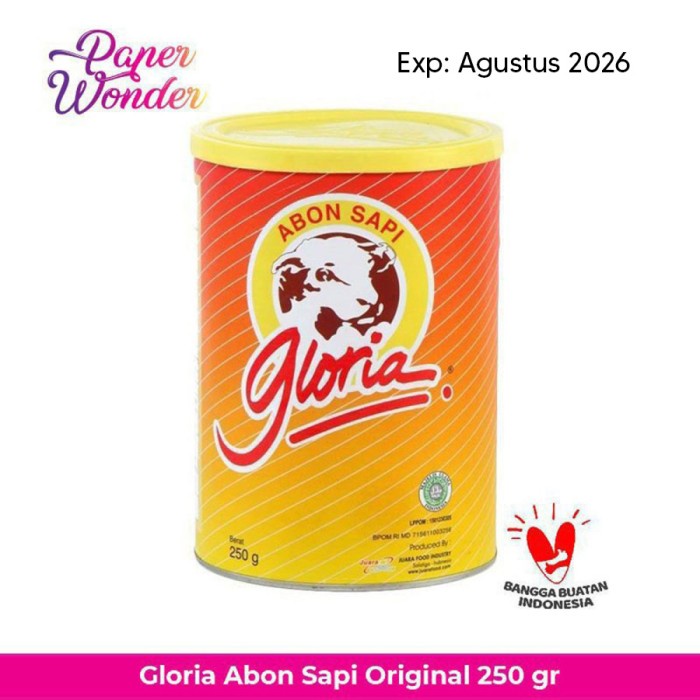 

BARANG TERLARIS Gloria Abon Sapi Original Bawang Pedas 250 gr