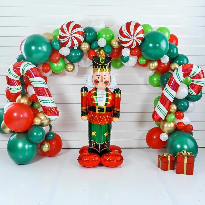 SALE  100 PCS BALON LATEX EDISI NATAL WARNA HIJAU GOLD MERAH PUTIH / BALON LATEX READYY