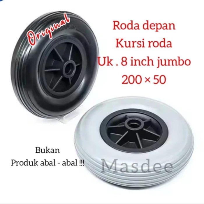 Ready Ban mati roda depan kursi roda elektrik dan cp dll uk 20cm original