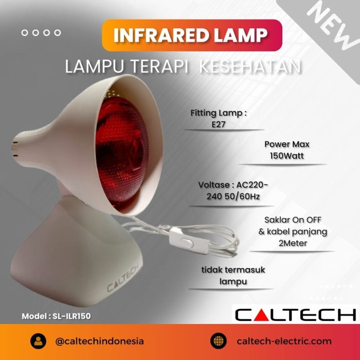 Infrared Lamp Calte SL-ILR150W E27
