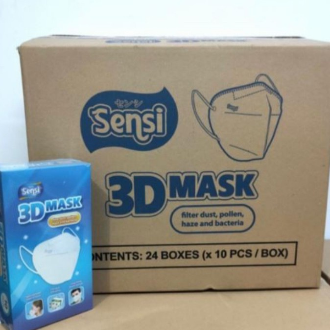 Ready Masker Sensi 3D Mask 4ply 10 pcs Model KN95 Premium Murah PROMO