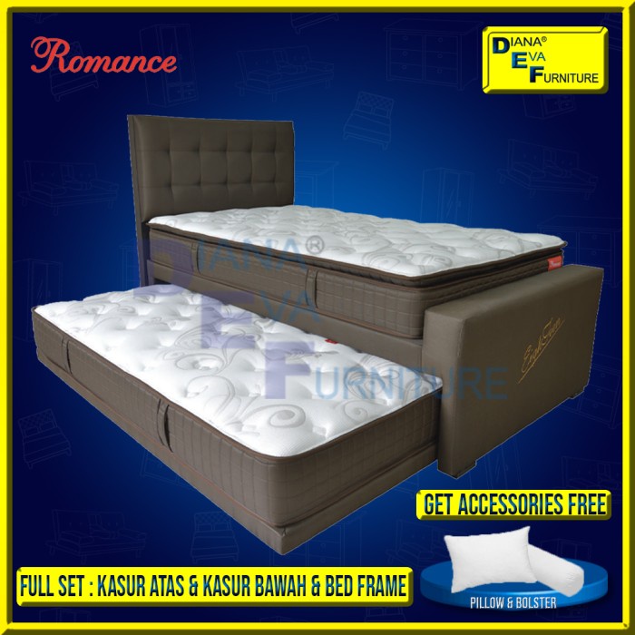 Romance 2In1 Eighteen Full Set Kasur Springbed