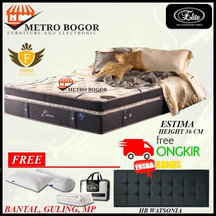 Elite Springbed - Estima Latex Full Set - 160X200 Murah