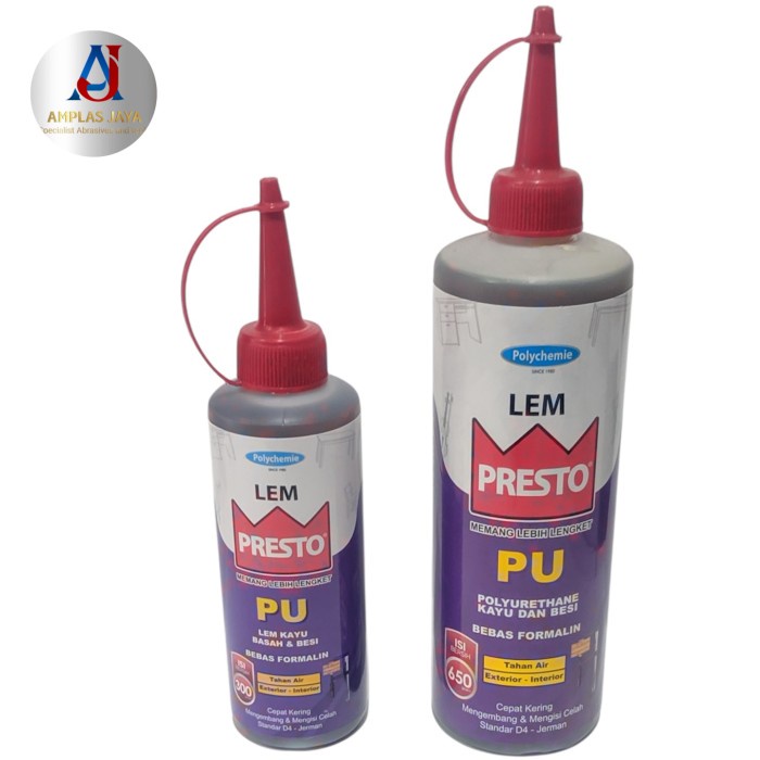 

Lem presto PU 650 gram/Lem kayu