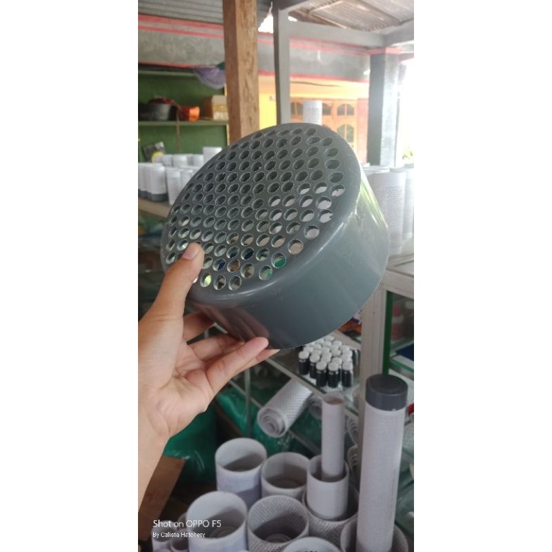 Dop/tutup paralon 6inch AW lubang 10mm Terlaris