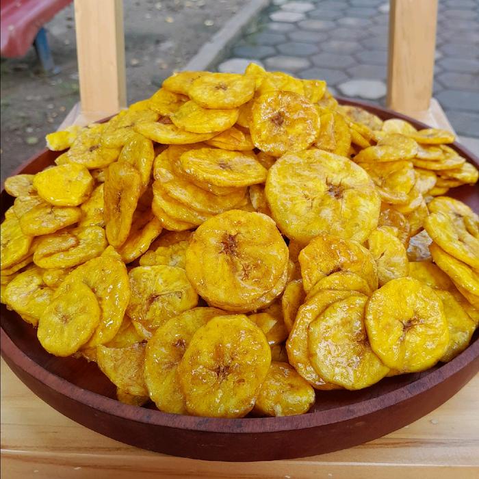 

Keripik pisang koin manis premium 500 gram Kripik