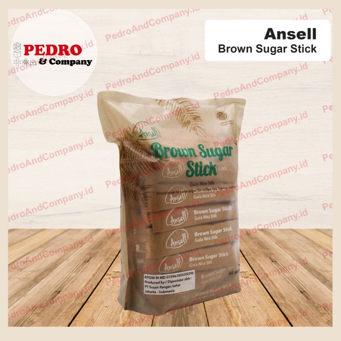 

Ansell brown sugar stick gula bira stik (60 sticks x 8 gram)