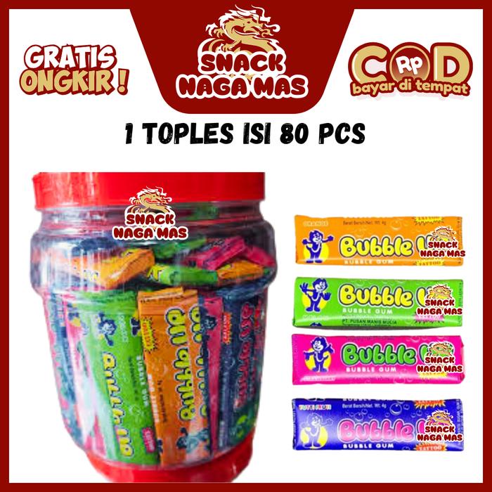 

PERMEN KARET BUBBLE UP [1 TOPLES ISI 80]